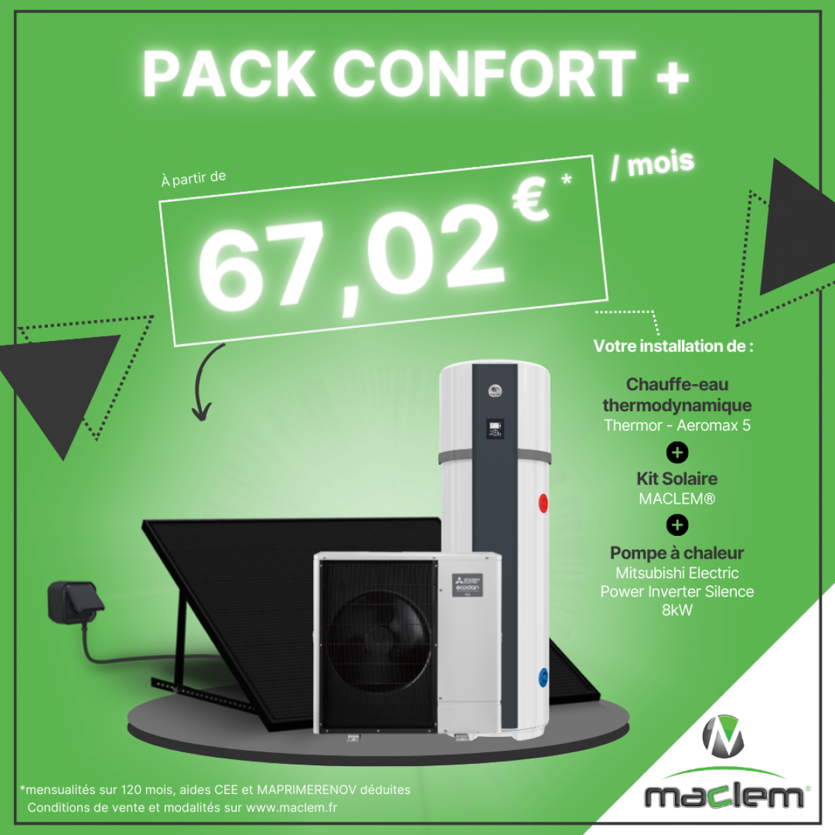 PACK CONFORT+ à 67,02€ TTC / mois